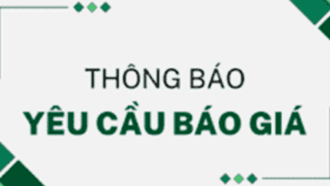 Yêu cầu báo giá gói thầu mua mực in, linh kiện máy vi tính và thiết bị mạng